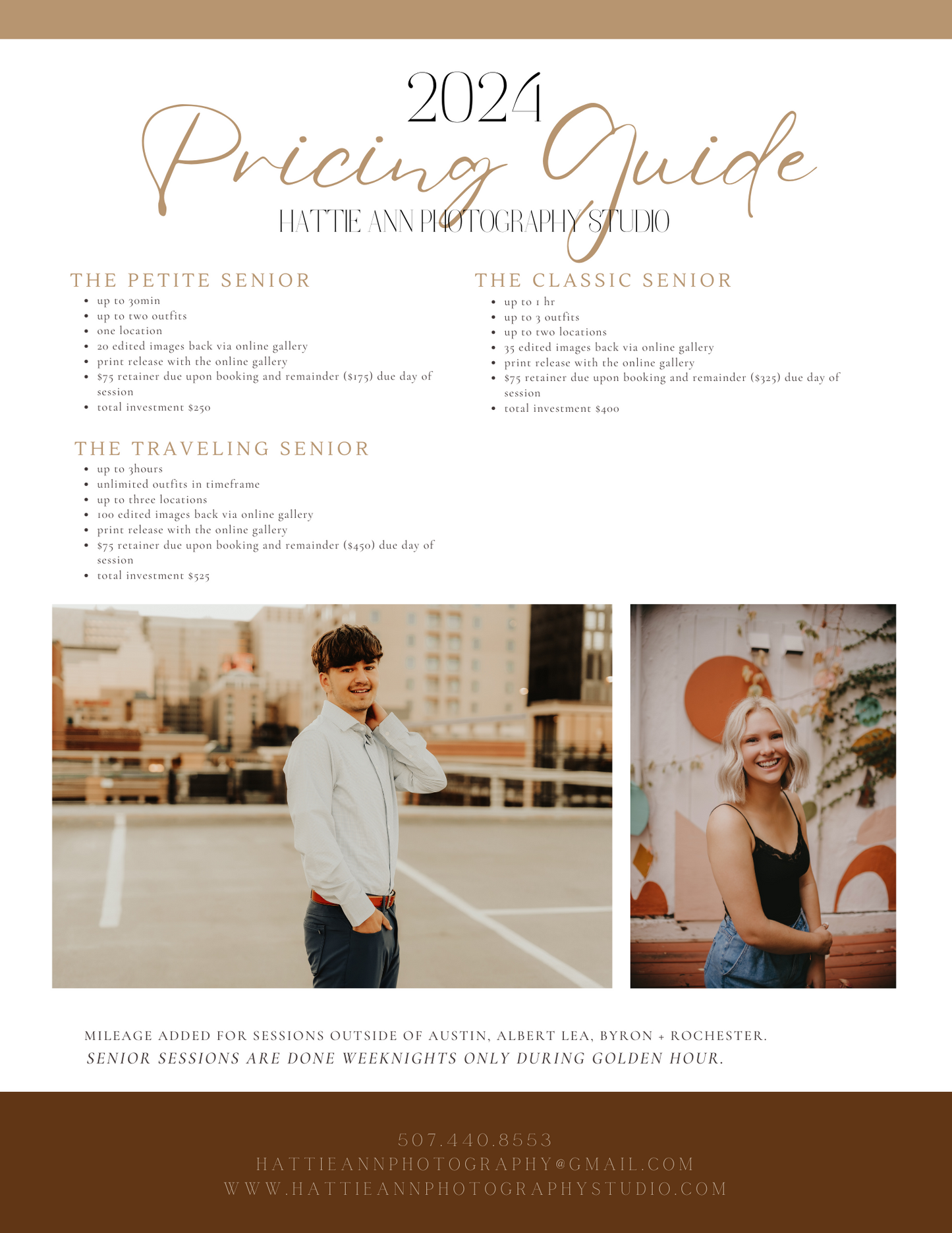2025 Senior Session Retainer